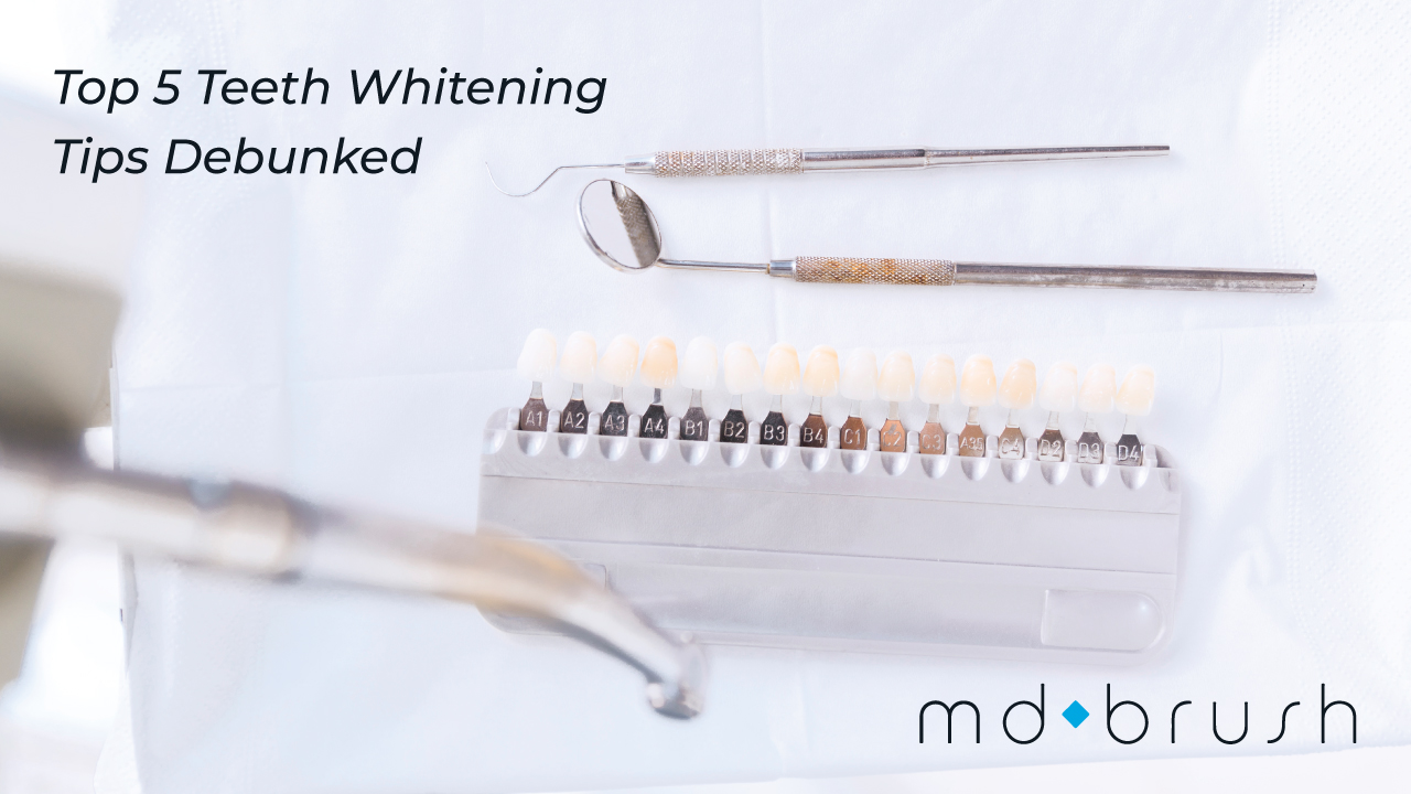 image of dental tools and white background
